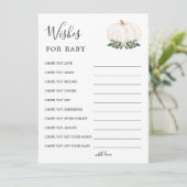 小さな素朴かぼちゃの赤ちゃんシャワーを望む アドバイスカード (スタンド正面)