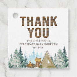 小さな素朴キャンパーの赤ちゃんシャワーが好き フェイバータグ