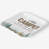 小さな素朴キャンパーの赤ちゃんシャワーを木製 ペーパープレート (傾斜あり)