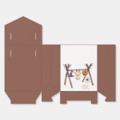 小さな素朴ブハロウィーン服ベビースシャワー フェイバーボックス (見開き)