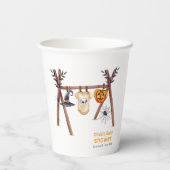 小さな素朴ブハロウィーン服ベビースシャワー 紙コップ (裏面)