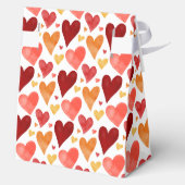 小さな素朴恋人のバレンタインデーシャワー フェイバーボックス (裏面)