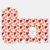 小さな素朴恋人のバレンタインデーシャワー フェイバーボックス (見開き)