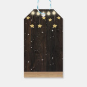 小さな素朴白い子羊の赤ちゃんシャワー ギフトタグ (裏面)