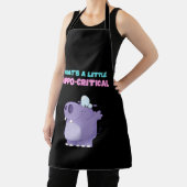 小さな紫のカバの危険なカバおもしろいの木 エプロン (インサイチュ)