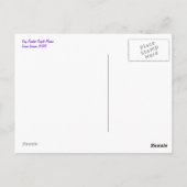 小さな紫のモザイク色彩の鮮やかハガキ ポストカード (裏面)