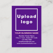 小さな紫の名刺にビジネスブランドのポートレート 名刺 (正面)