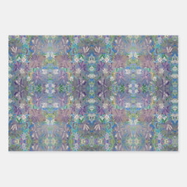 小さな紫色のヘイズフローラ包装紙 ラッピングペーパーシート