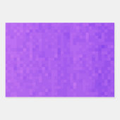 小さな紫色のモザイク正方形タイル、ギフトラップシート ラッピングペーパーシート (正面3)