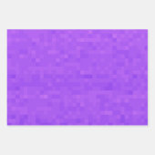 小さな紫色のモザイク正方形タイル、ギフトラップシート ラッピングペーパーシート (正面)