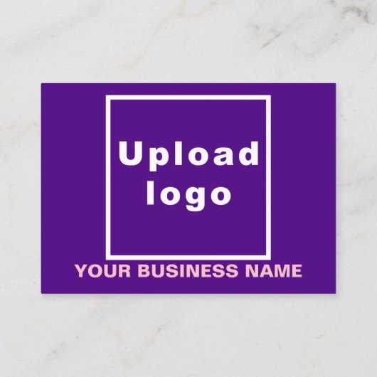 小さな紫色の四角形カードにビジネスブランド 名刺 (裏面)