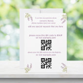 小さな紫色の野生の花の赤ちゃんシャワー招待状 招待状