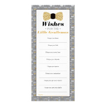 小さな紳士、ベビーシャワーのためのウィッシュ