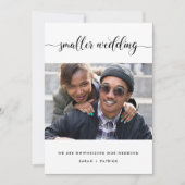 小さな結婚式の写真 案内状 (正面)