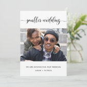 小さな結婚式の写真 案内状 (スタンド正面)