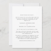 小さな結婚式の写真 案内状 (裏面)