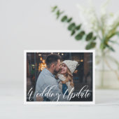 小さな結婚式 | 結婚式のご報告 案内ポストカード (スタンド正面)