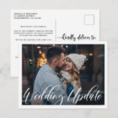 小さな結婚式 | 結婚式のご案内更新 案内ポストカード (正面/裏面)