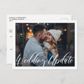 小さな結婚式 | 結婚式更新のお知らせ 案内ポストカード (正面/裏面)