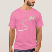 小さな緑のカタツムリのトレイルTシャツ Tシャツ (正面)