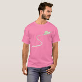 小さな緑のカタツムリのトレイルTシャツ Tシャツ (正面フル)