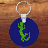 小さな緑のゲッコ キーホルダー (正面)