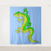 小さな緑のトカゲ タペストリー (正面)