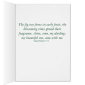 小さな緑のフローラ – ソルの歌。2:13グリーティングカード (内側 (右))