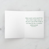 小さな緑のフローラ – ソルの歌。8:7グリーティングカード カード (内部)