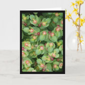 小さな緑のフローラ – ソルの歌。8:7グリーティングカード カード (黄色い花)