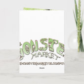 小さな緑のモンスタースケッチ カード (裏面)