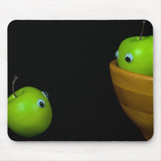 小さな緑のリンゴ マウスパッド (正面)