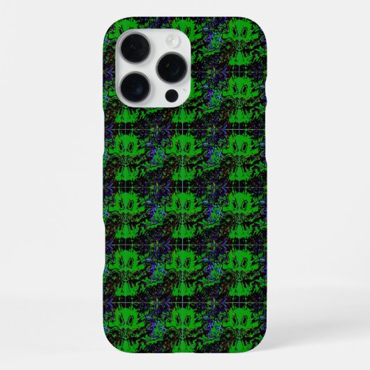 小さな緑の悪魔 iPhoneケース (裏面)