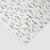 小さな緑の葉葉のティッシュペーパー 薄葉紙 (詳細)