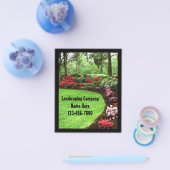 小さな緑豊かな緑のランドスケープの気に芝生事業 チラシ (シングル)