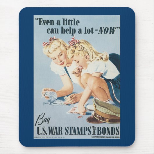 小さな缶救済でも マウスパッド (正面)