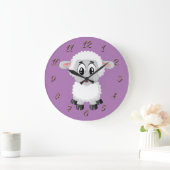 小さな羊の大きな時計 ラージ壁時計 (ホーム)