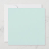 小さな羊の洗礼 招待状 (裏面)