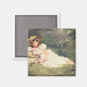 小さな羊飼いの娘 マグネット (正面/裏面)