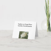 小さな羽状ノートカード カード (裏面)