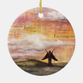 「小さな翼」 セラミックオーナメント (裏面)