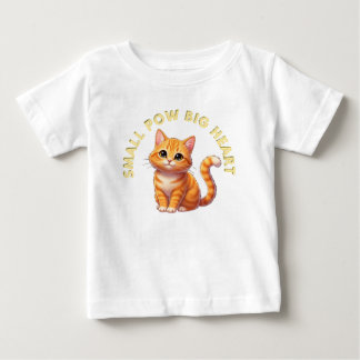小さな肉球、大きな心 ベビーTシャツ