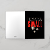 小さな腎臓結石だ 箔グリーティングカード (外側レイダウン)