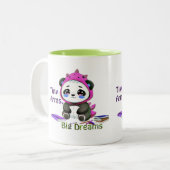 小さな腕、大きな夢。 ツートーンマグカップ (正面左)