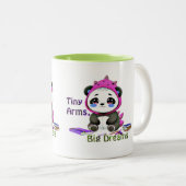 小さな腕、大きな夢。 ツートーンマグカップ (正面右)