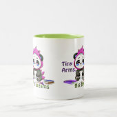 小さな腕、大きな夢。 ツートーンマグカップ (中央)