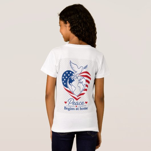 小さな自由の国 Tシャツ (裏面フル)