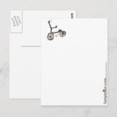 小さな自転車 ポストカード (正面/裏面)