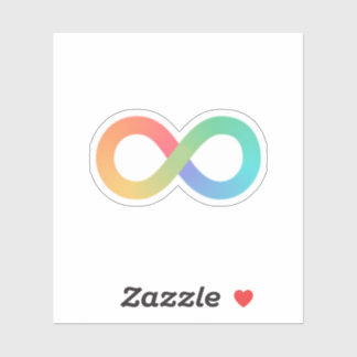 小さな自閉症インフィニティシンボルステッカー シール