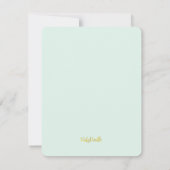 小さな航海のセーラー熊の最初の誕生日 サンキューカード (裏面)